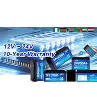 24V Lithium Pob Roj Teeb 100AH Muaj zog